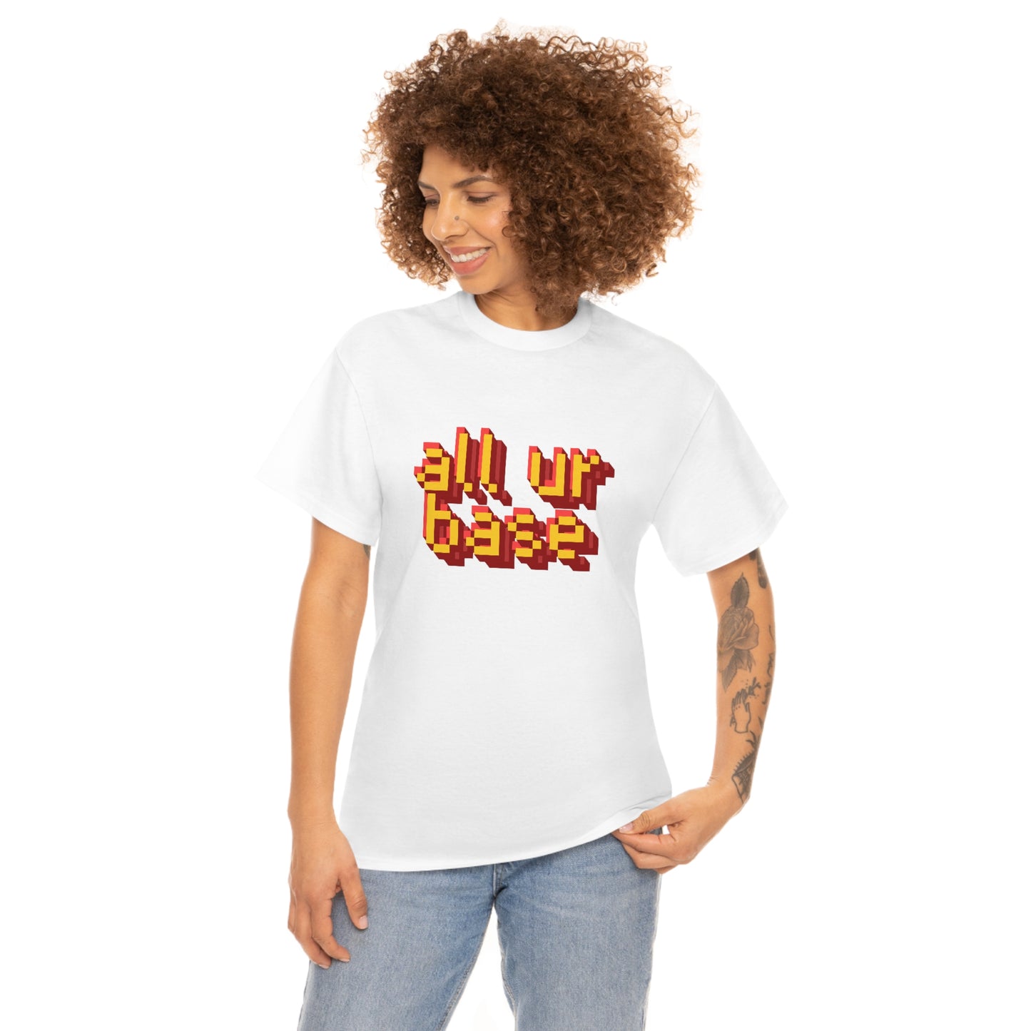 All Your Base Unisex Cotton T-shirt