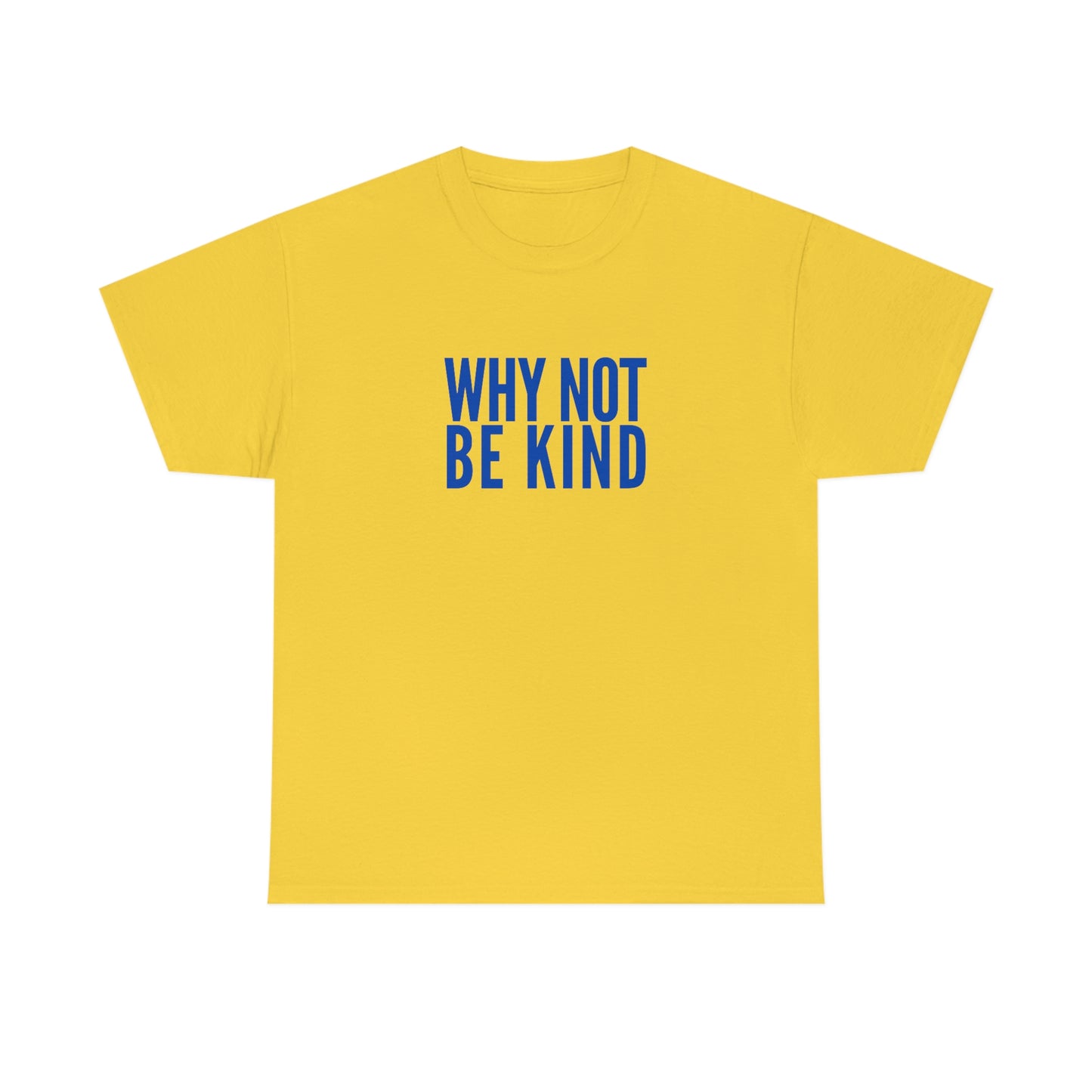 Why Not Be Kind (Light) Unisex Cotton T-shirt