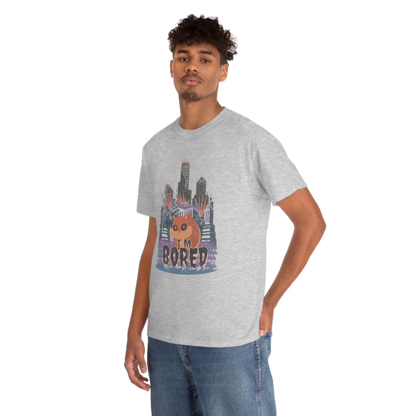 Bored Squirrel Unisex Cotton T-shirt