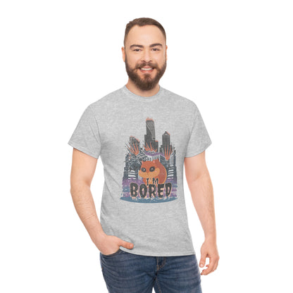 Bored Squirrel Unisex Cotton T-shirt