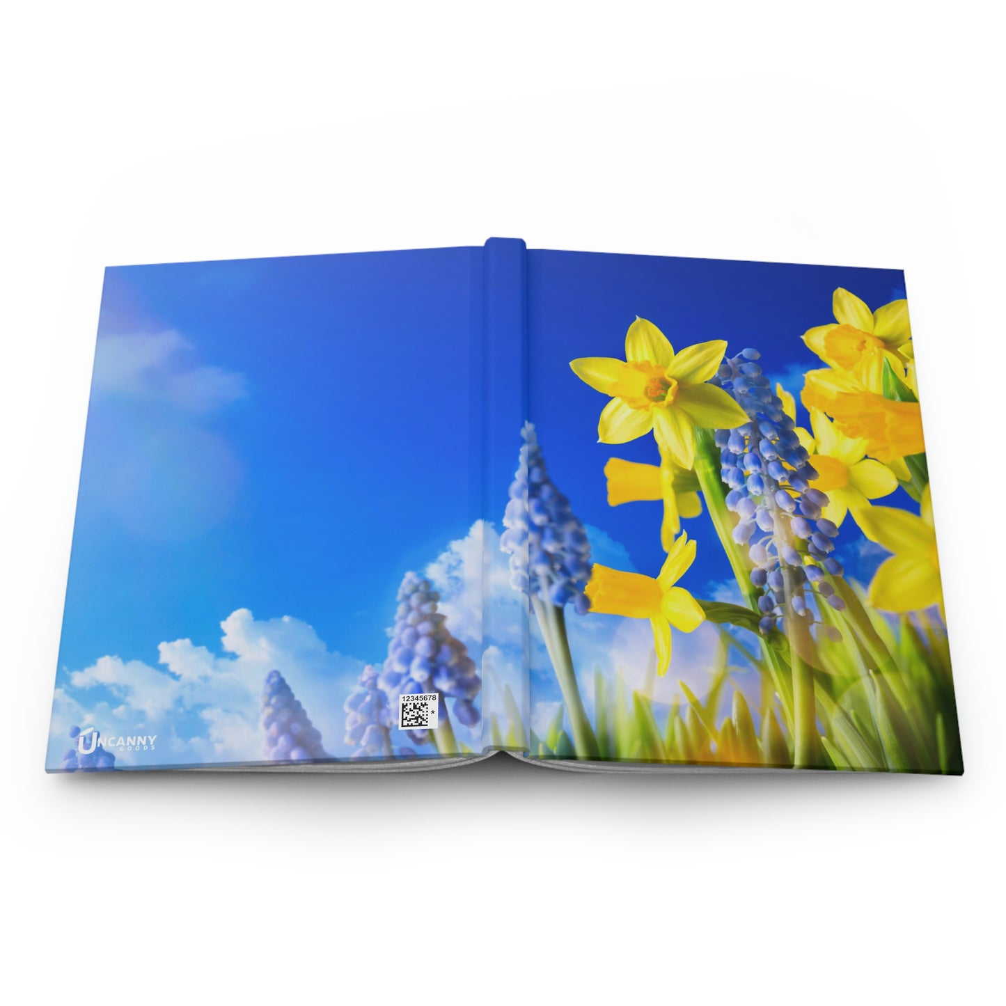 Spring in Blue and Gold Notebook Book Hardcover Journal Matte