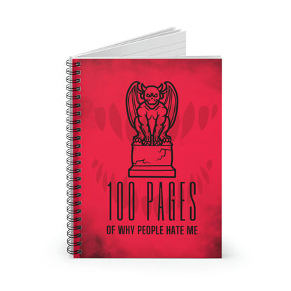 People Hate Me Spiral Notebook - Ruled Line
