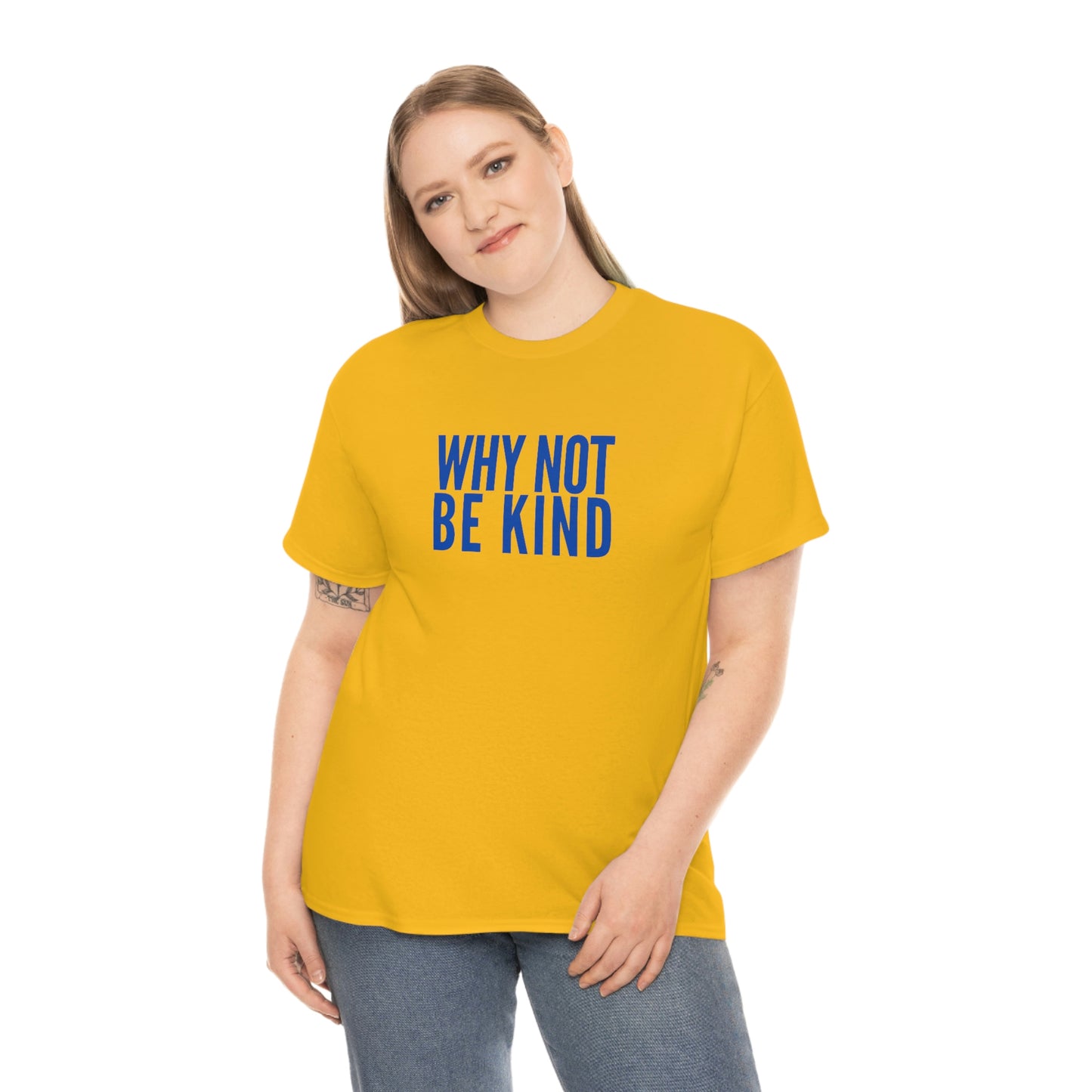 Why Not Be Kind (Light) Unisex Cotton T-shirt