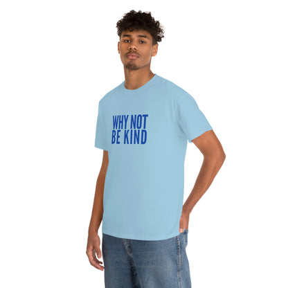 Why Not Be Kind (Light) Unisex Cotton T-shirt
