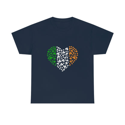 Irish Flag Hearts Unisex Cotton T-shirt