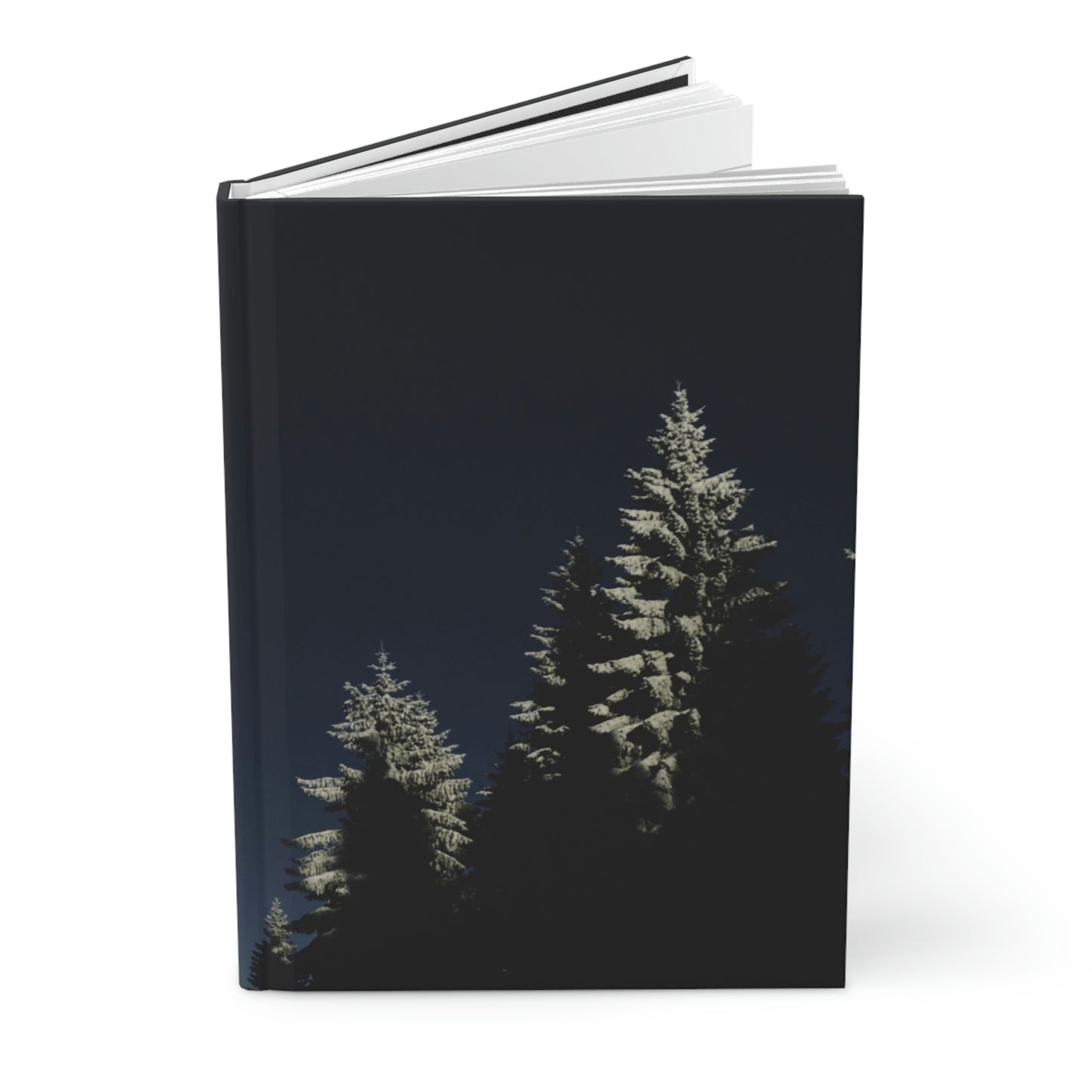Frosty Night Notebook Book Hardcover Journal Matte