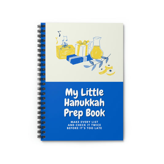Hanukkah Planner Spiral Notebook - Ruled Line