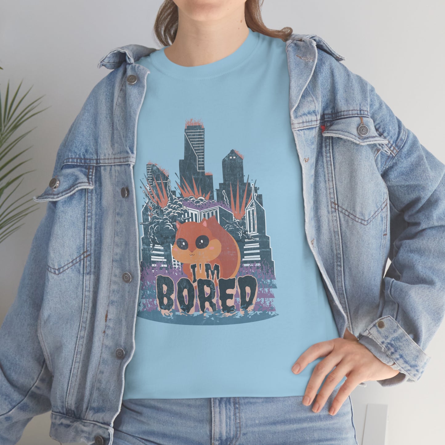 Bored Squirrel Unisex Cotton T-shirt