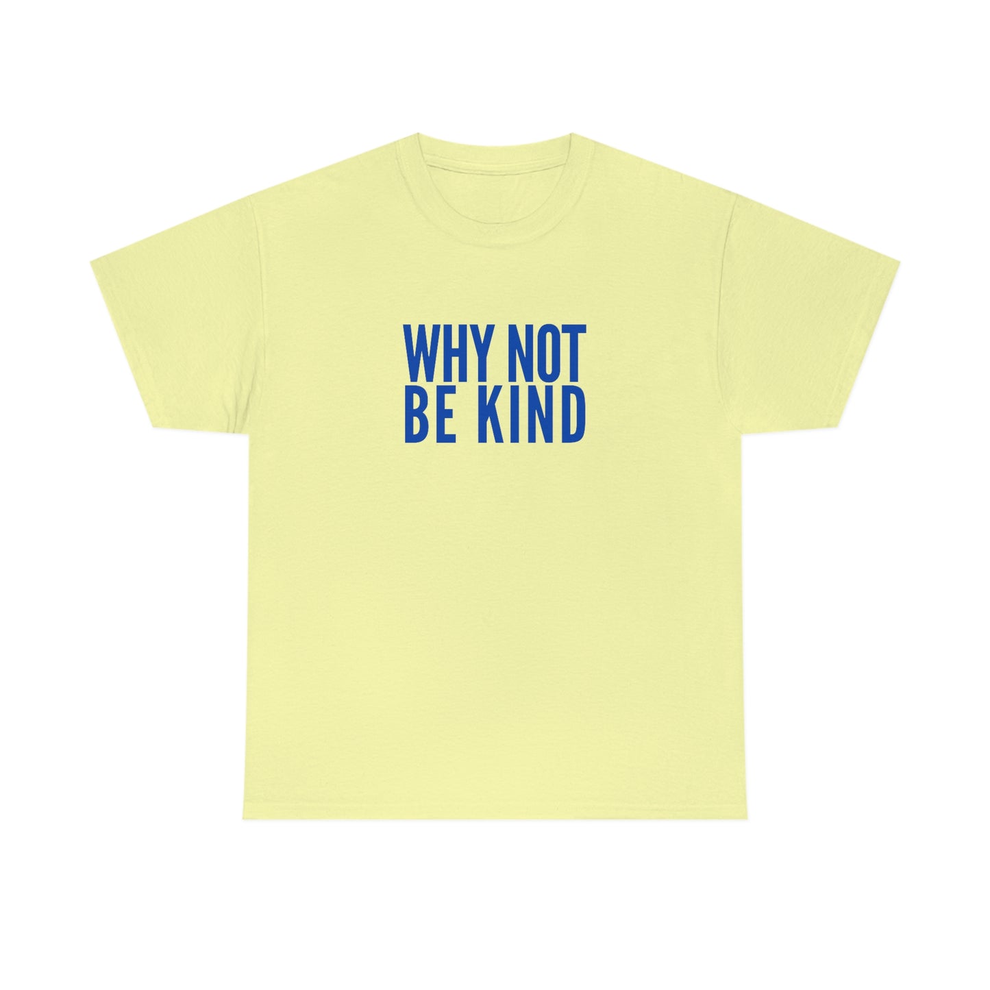 Why Not Be Kind (Light) Unisex Cotton T-shirt