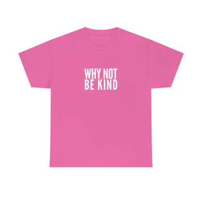 Why Not Be Kind Unisex Cotton T-shirt