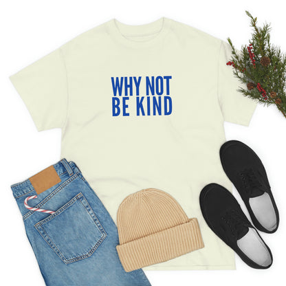 Why Not Be Kind (Light) Unisex Cotton T-shirt