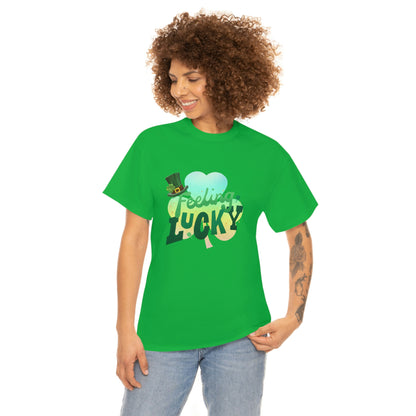 Feeling Lucky Unisex Cotton T-shirt