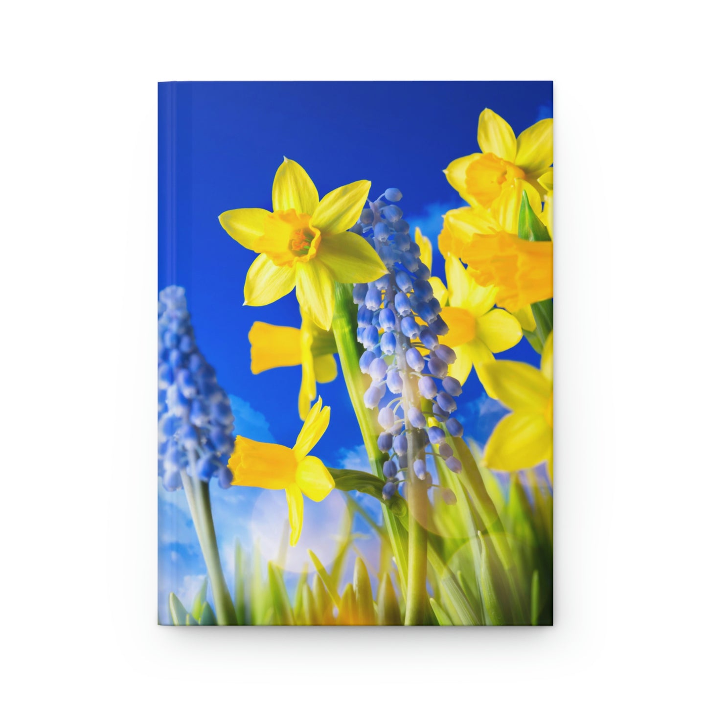 Spring in Blue and Gold Notebook Book Hardcover Journal Matte