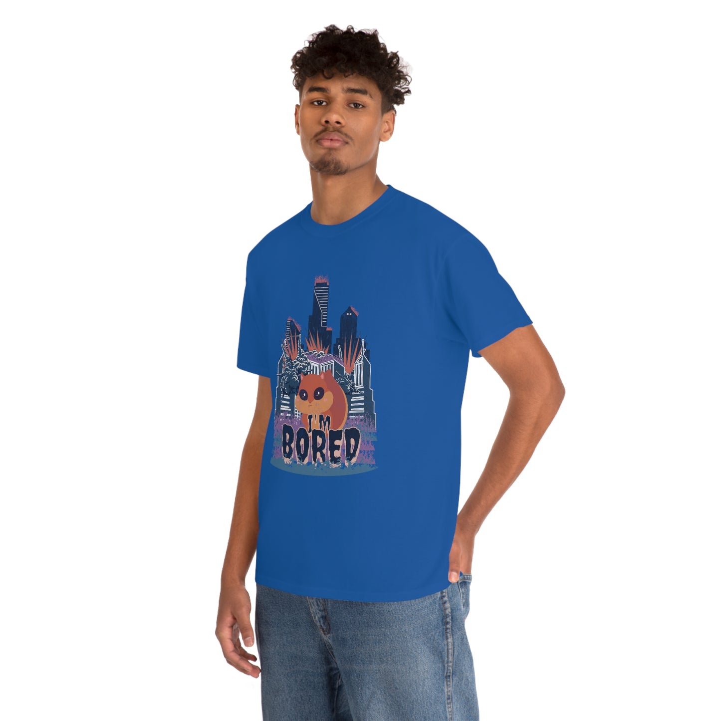 Bored Squirrel Unisex Cotton T-shirt