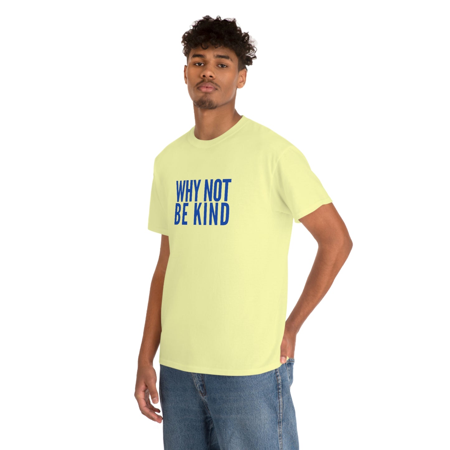 Why Not Be Kind (Light) Unisex Cotton T-shirt