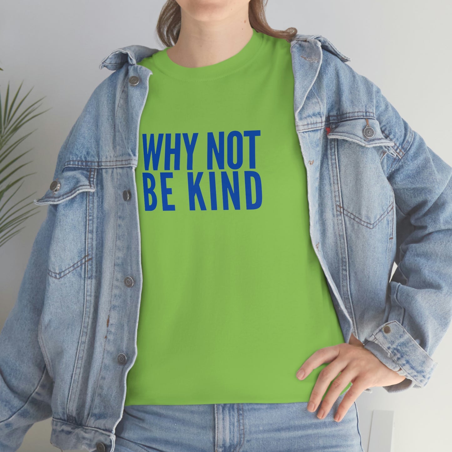 Why Not Be Kind (Light) Unisex Cotton T-shirt