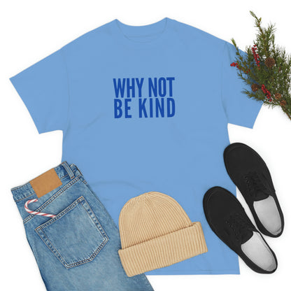 Why Not Be Kind (Light) Unisex Cotton T-shirt