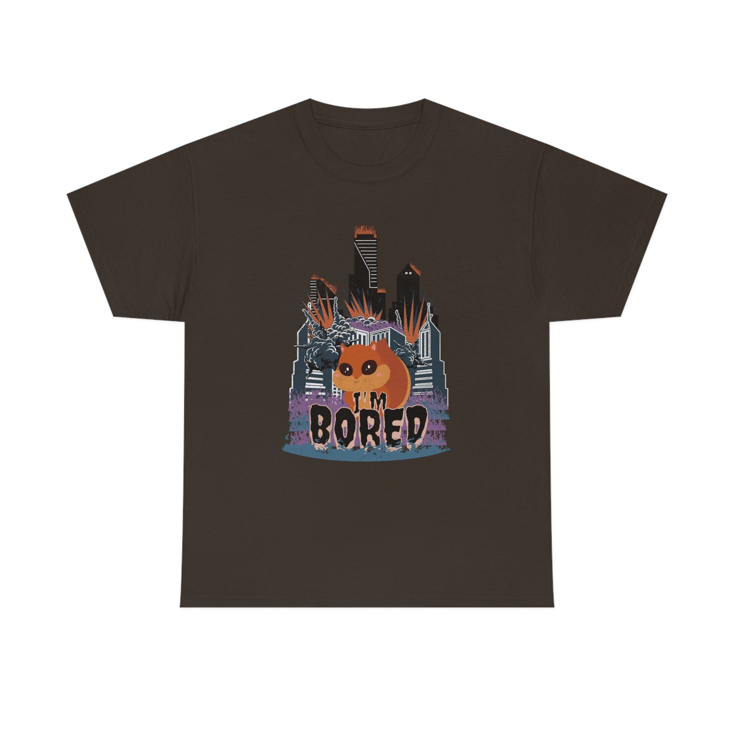 Bored Squirrel Unisex Cotton T-shirt