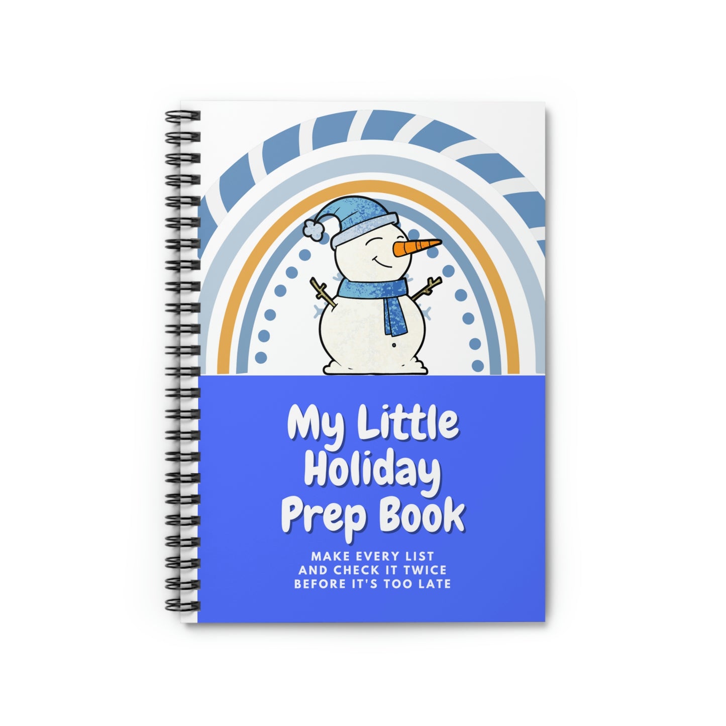 Holiday Planner Spiral Notebook - Ruled Line