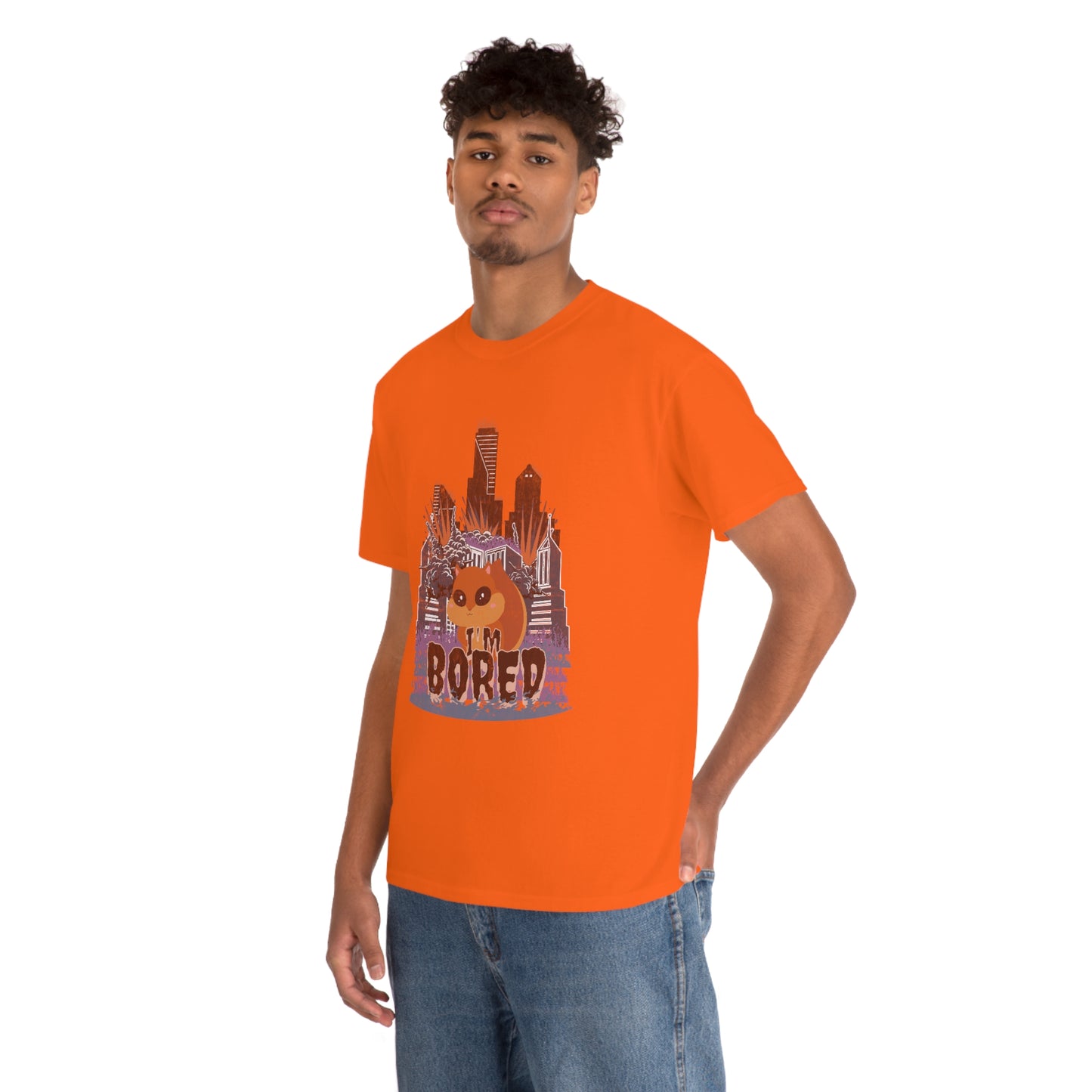 Bored Squirrel Unisex Cotton T-shirt