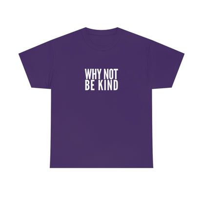Why Not Be Kind Unisex Cotton T-shirt