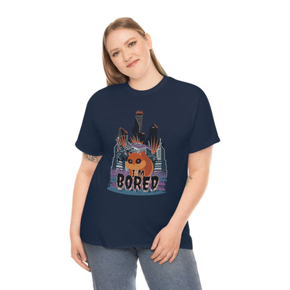 Bored Squirrel Unisex Cotton T-shirt