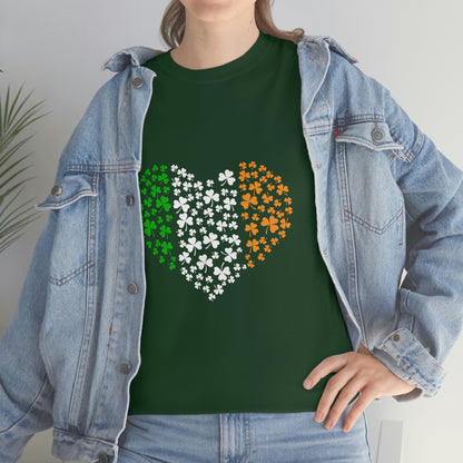Irish Flag Hearts Unisex Cotton T-shirt