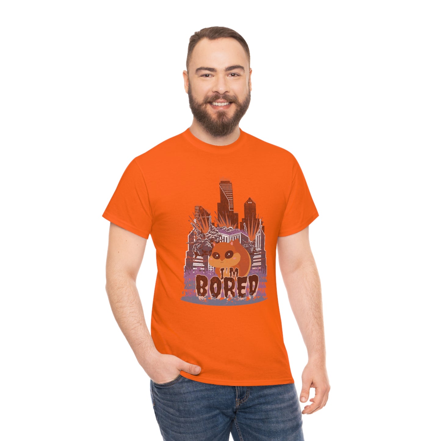 Bored Squirrel Unisex Cotton T-shirt