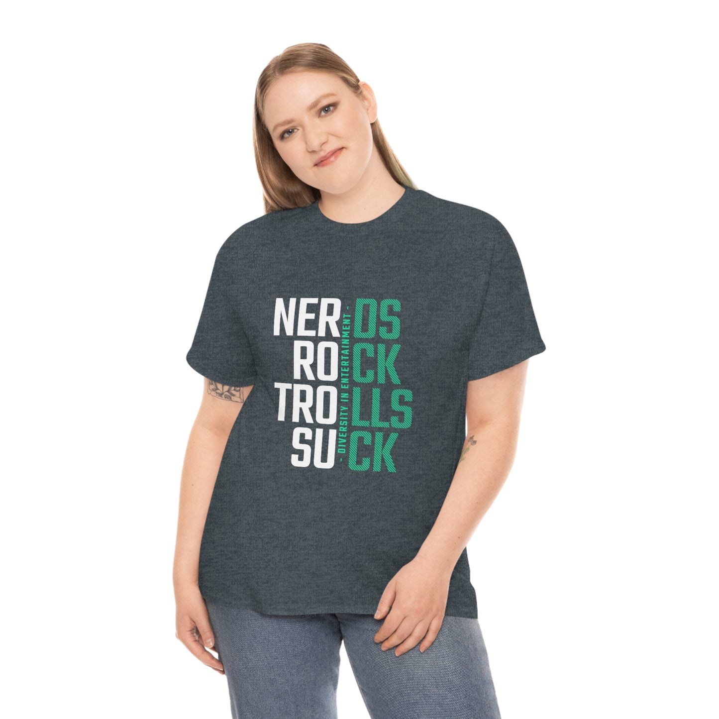 Nerds Rock Troll Suck Unisex Cotton T-shirt