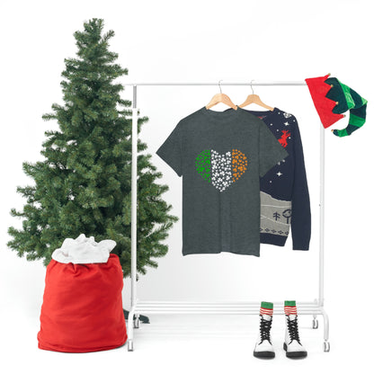Irish Flag Hearts Unisex Cotton T-shirt