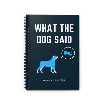 What the Dog Said Spiral Notebook - Ruled Line