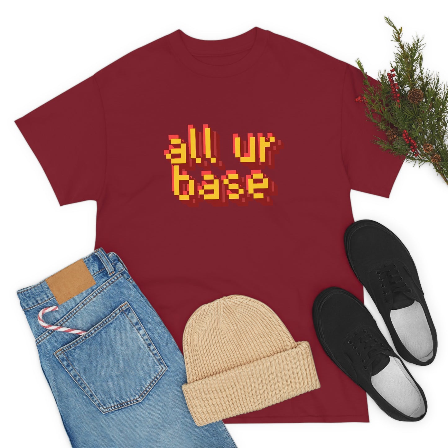 All Your Base Unisex Cotton T-shirt