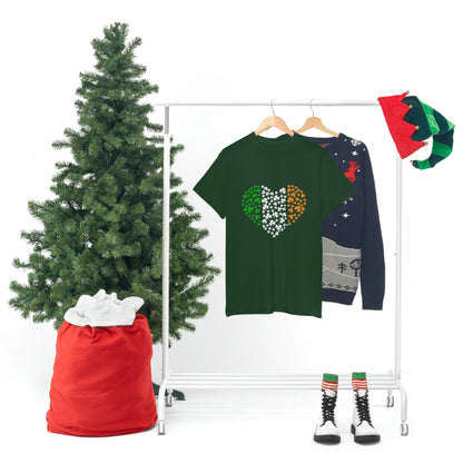 Irish Flag Hearts Unisex Cotton T-shirt