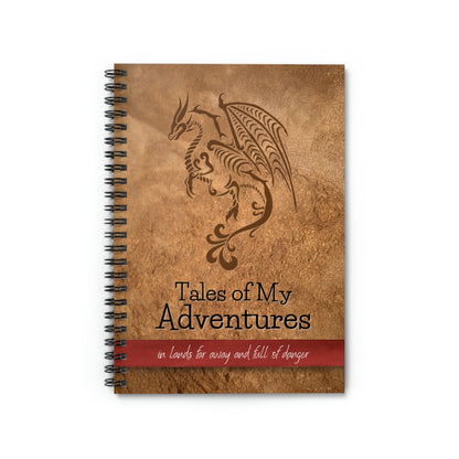 Tales of my Adventures Dragon Spiral Notebook - Ruled Line