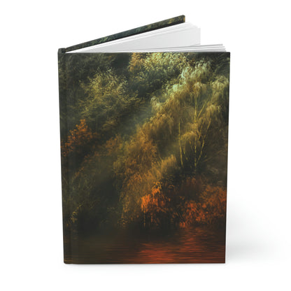 Forest Sunset Notebook Book Hardcover Journal Matte