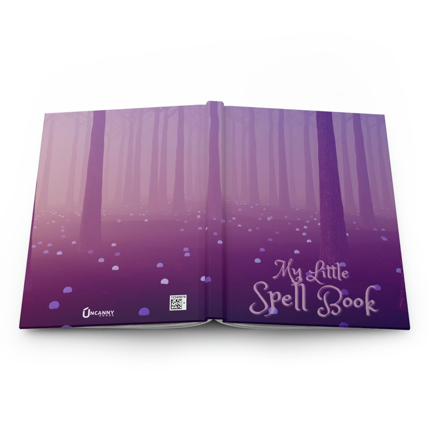 Purple Spell Book Hardcover Journal Matte
