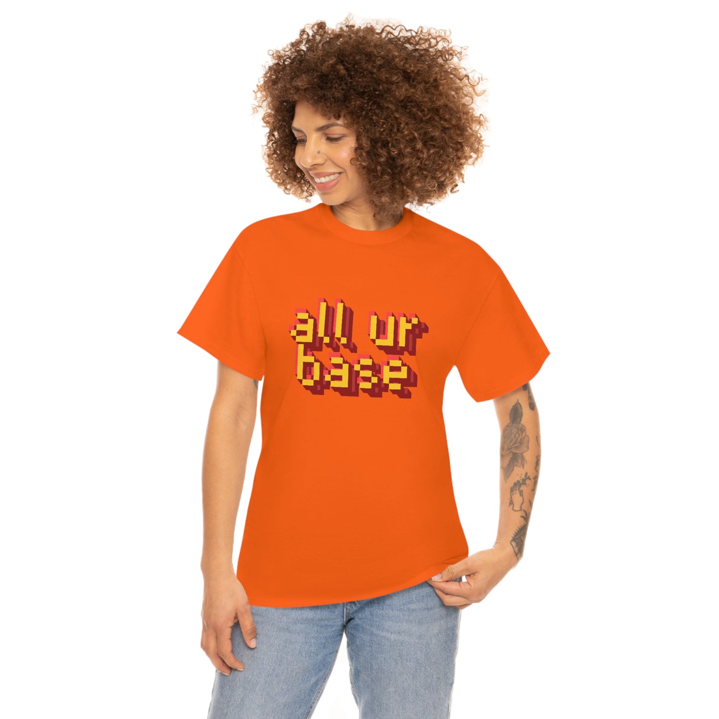 All Your Base Unisex Cotton T-shirt