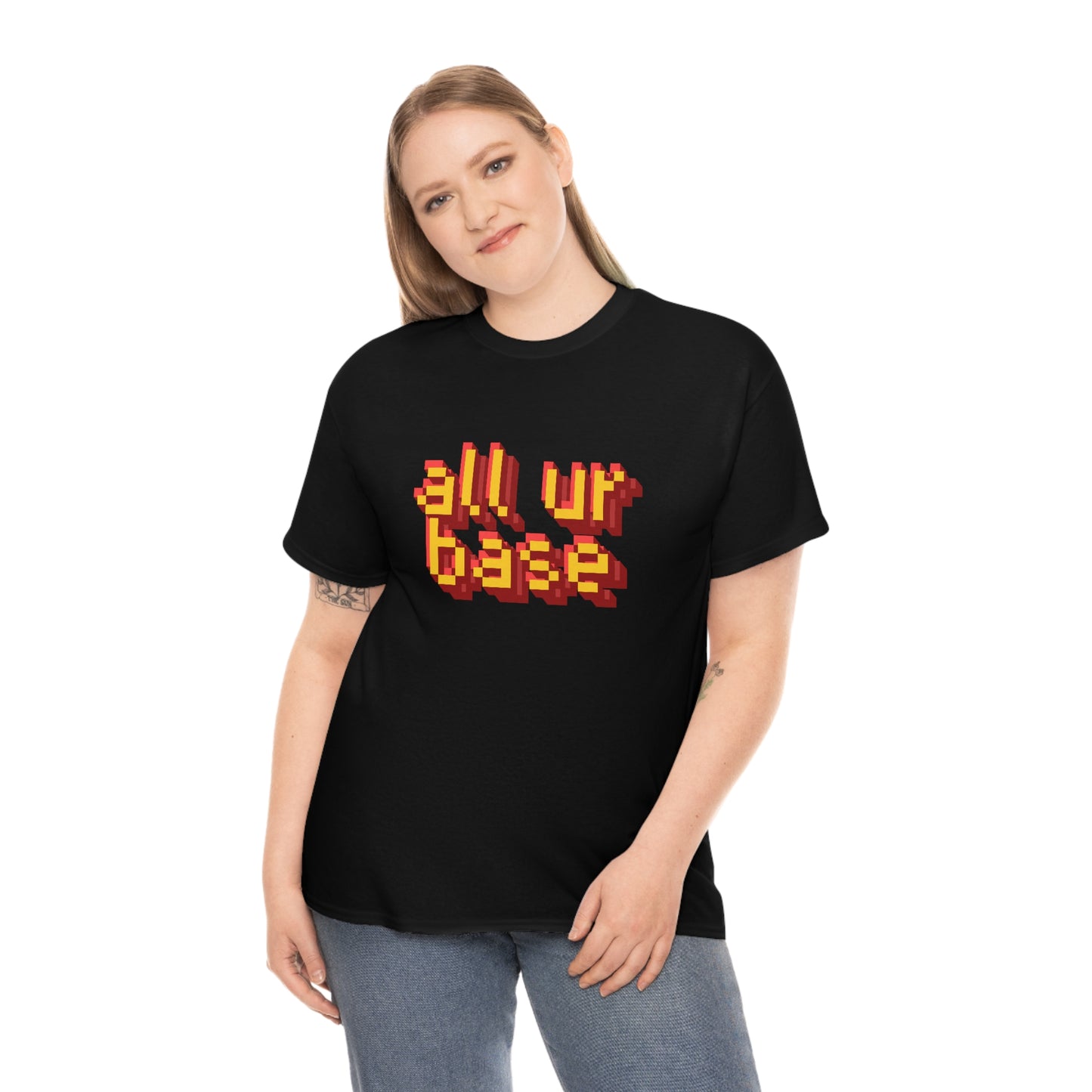 All Your Base Unisex Cotton T-shirt