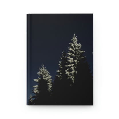 Frosty Night Notebook Book Hardcover Journal Matte