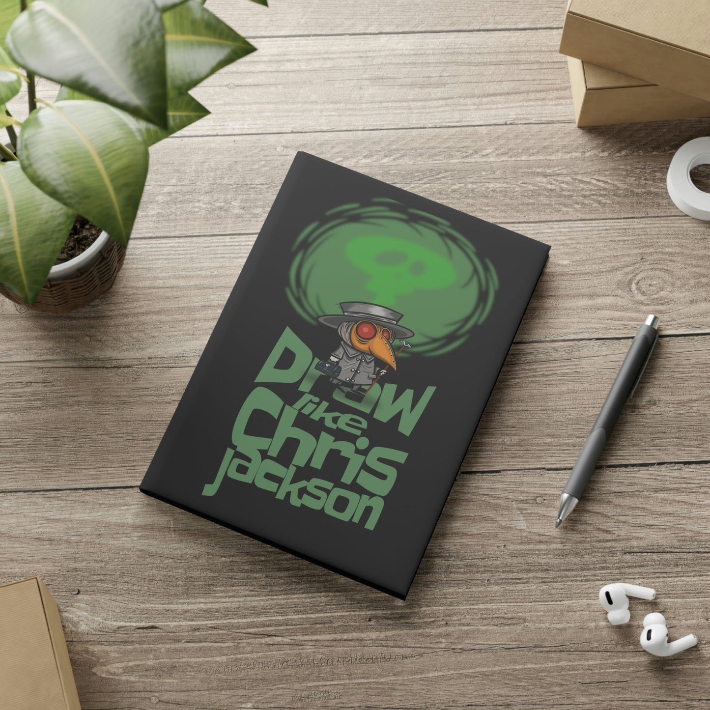 Draw Like Chris Jackson Hardcover Notebook with Puffy Covers