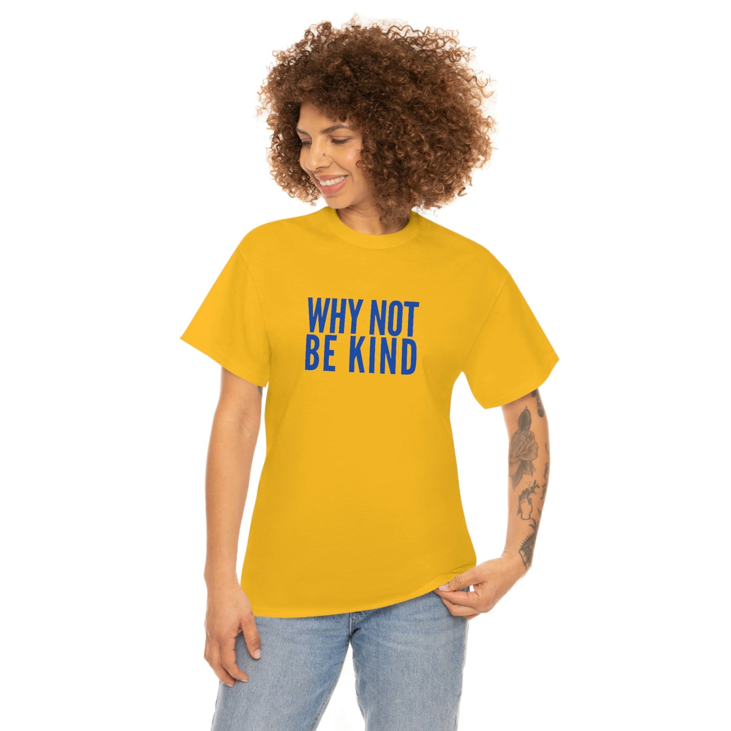 Why Not Be Kind (Light) Unisex Cotton T-shirt