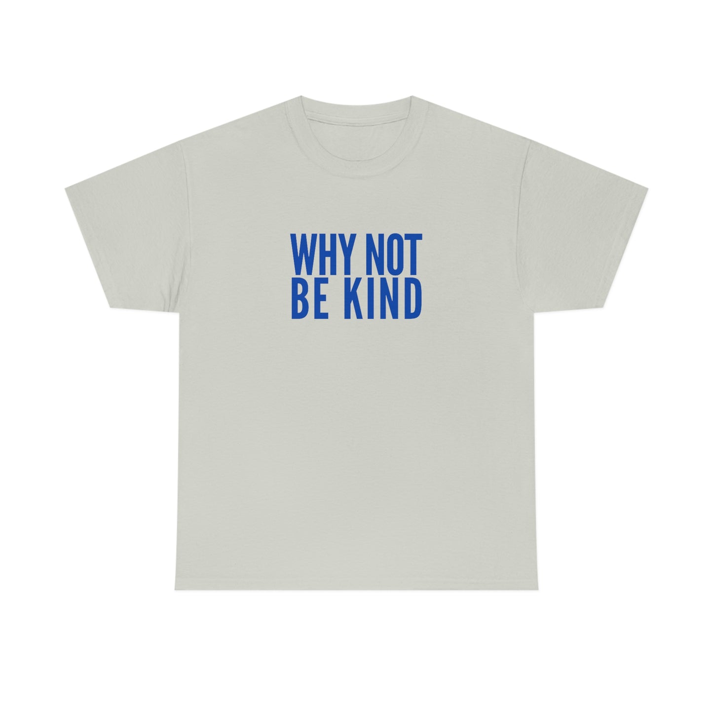 Why Not Be Kind (Light) Unisex Cotton T-shirt