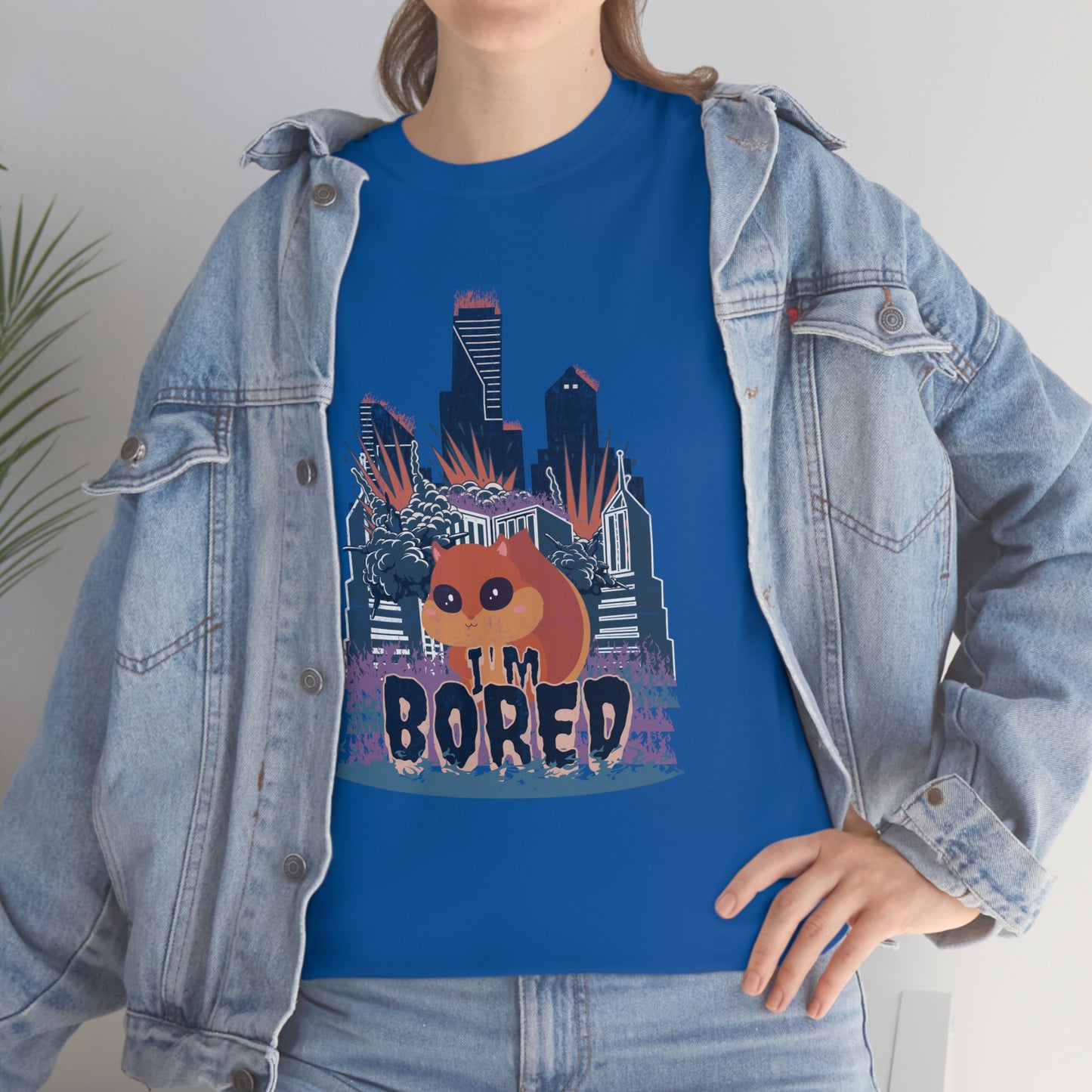 Bored Squirrel Unisex Cotton T-shirt