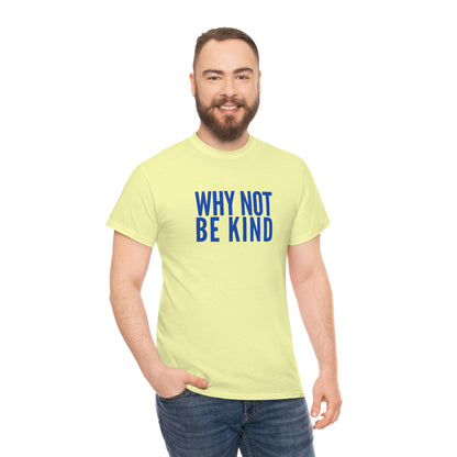 Why Not Be Kind (Light) Unisex Cotton T-shirt
