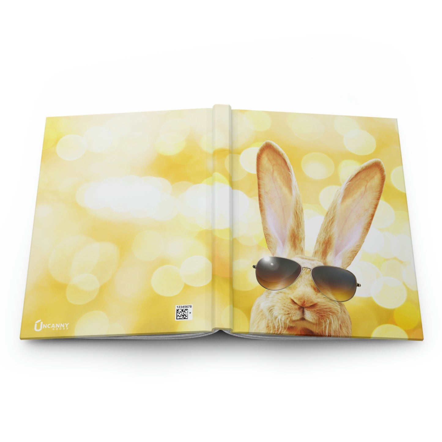Cool Bunny Notebook Book Hardcover Journal Matte