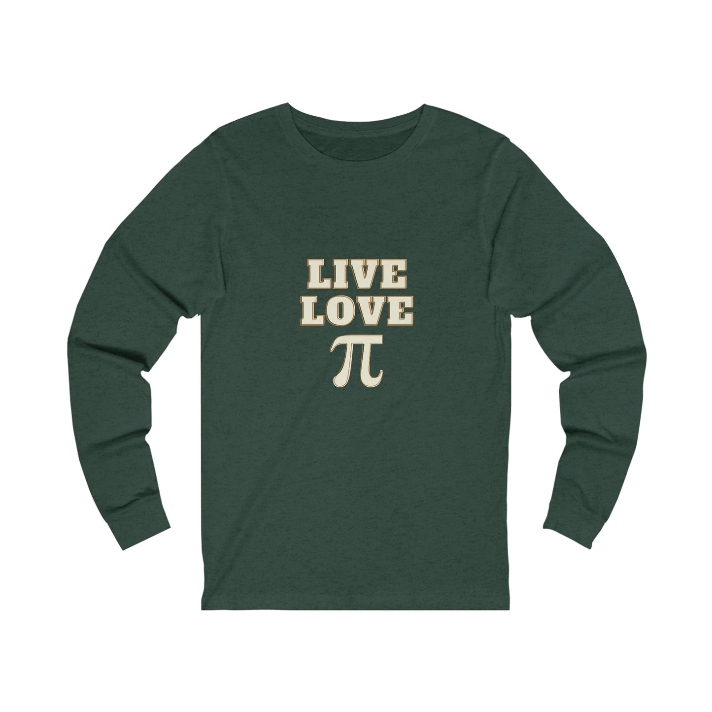 Live Love Pi Unisex Jersey Long Sleeve Tee